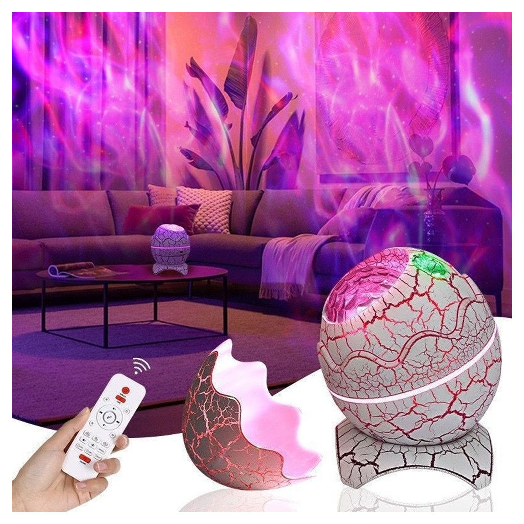 Proiettore Con Lettore Musicale Wireless Dinosaur Egg Galaxy Starry Sky Telecomando