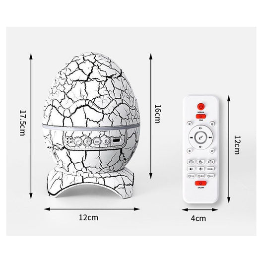 Proiettore Con Lettore Musicale Wireless Dinosaur Egg Galaxy Starry Sky Telecomando