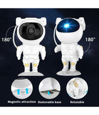 Proiettore Di Stelle E Galassie Astronauta Luce Notturna Con Effetti Planisfero         