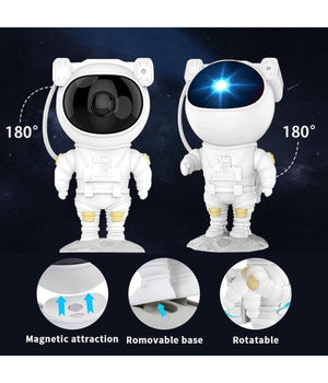 Proiettore Di Stelle E Galassie Astronauta Luce Notturna Con Effetti Planisfero         
