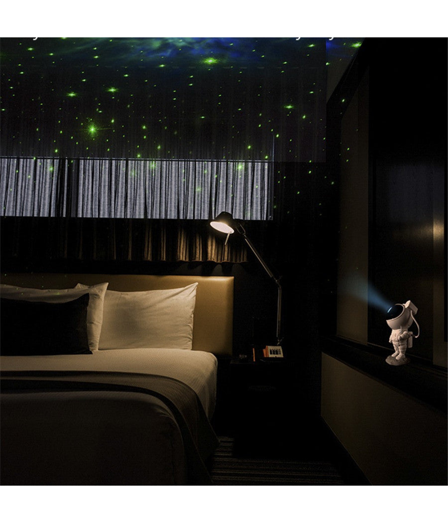 Proiettore Di Stelle E Galassie Astronauta Luce Notturna Con Effetti Planisfero         