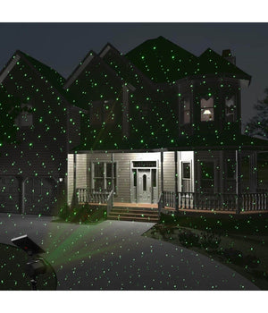 Proiettore Laser Con Pannello Solare Paesaggio Illuminazione Esterna Natale         
