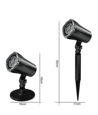 Proiettore Laser Natale Per Esterno Giardino Neve Albero Natale Stella Luci Led         