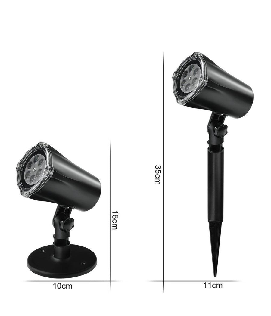 Proiettore Laser Natale Per Esterno Giardino Neve Albero Natale Stella Luci Led         