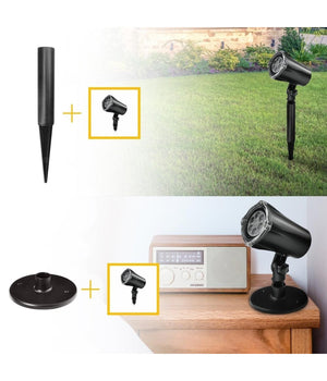 Proiettore Laser Natale Per Esterno Giardino Neve Albero Natale Stella Luci Led         