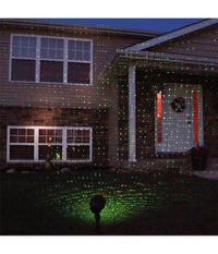 Proiettore Luci Laser Da Esterno Su Picchetto Fantasia Punti Addobbo Natale         