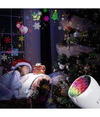 Proiettore Luci Rotazione Automatica E27 Da 4w Per Esterni Decorazioni Natalizie         