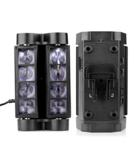 Proiettore Mini Spider Testa Mobile Spot Light Dmx 512 Rgb Dj Discoteca 40w         