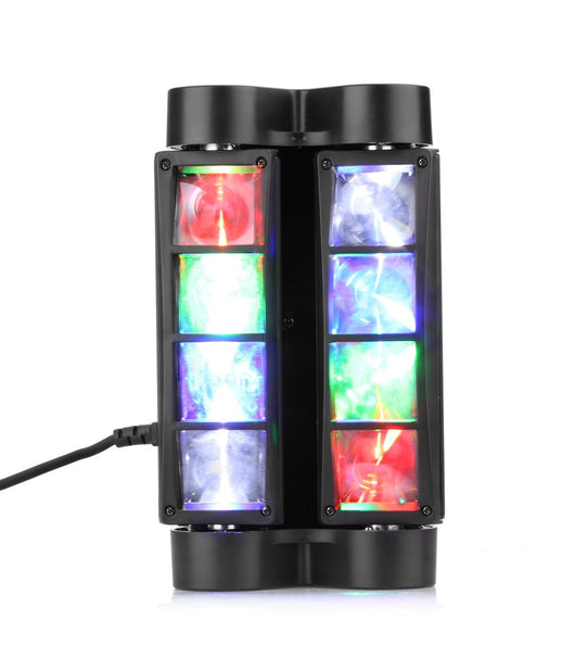 Proiettore Mini Spider Testa Mobile Spot Light Dmx 512 Rgb Dj Discoteca 40w         