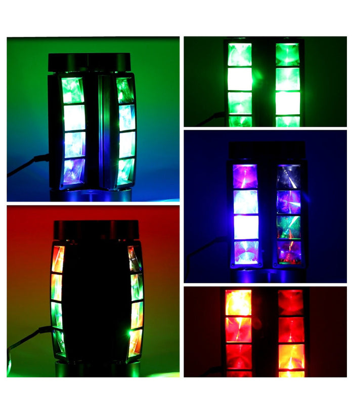 Proiettore Mini Spider Testa Mobile Spot Light Dmx 512 Rgb Dj Discoteca 40w         