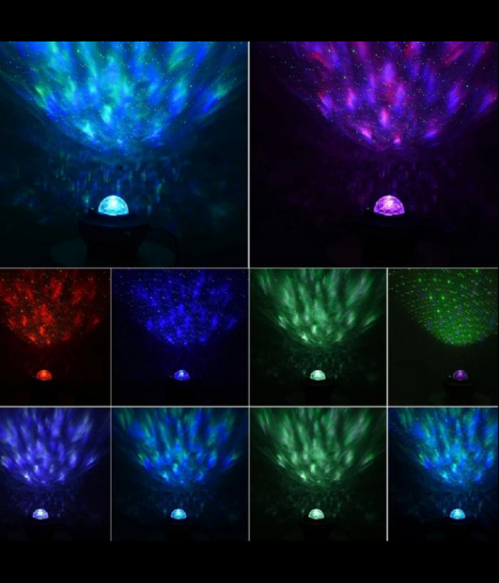 Proiettore Per Altoparlanti Wireless Ricaricabile Portatile Q-rgk01 Starry Galaxy         