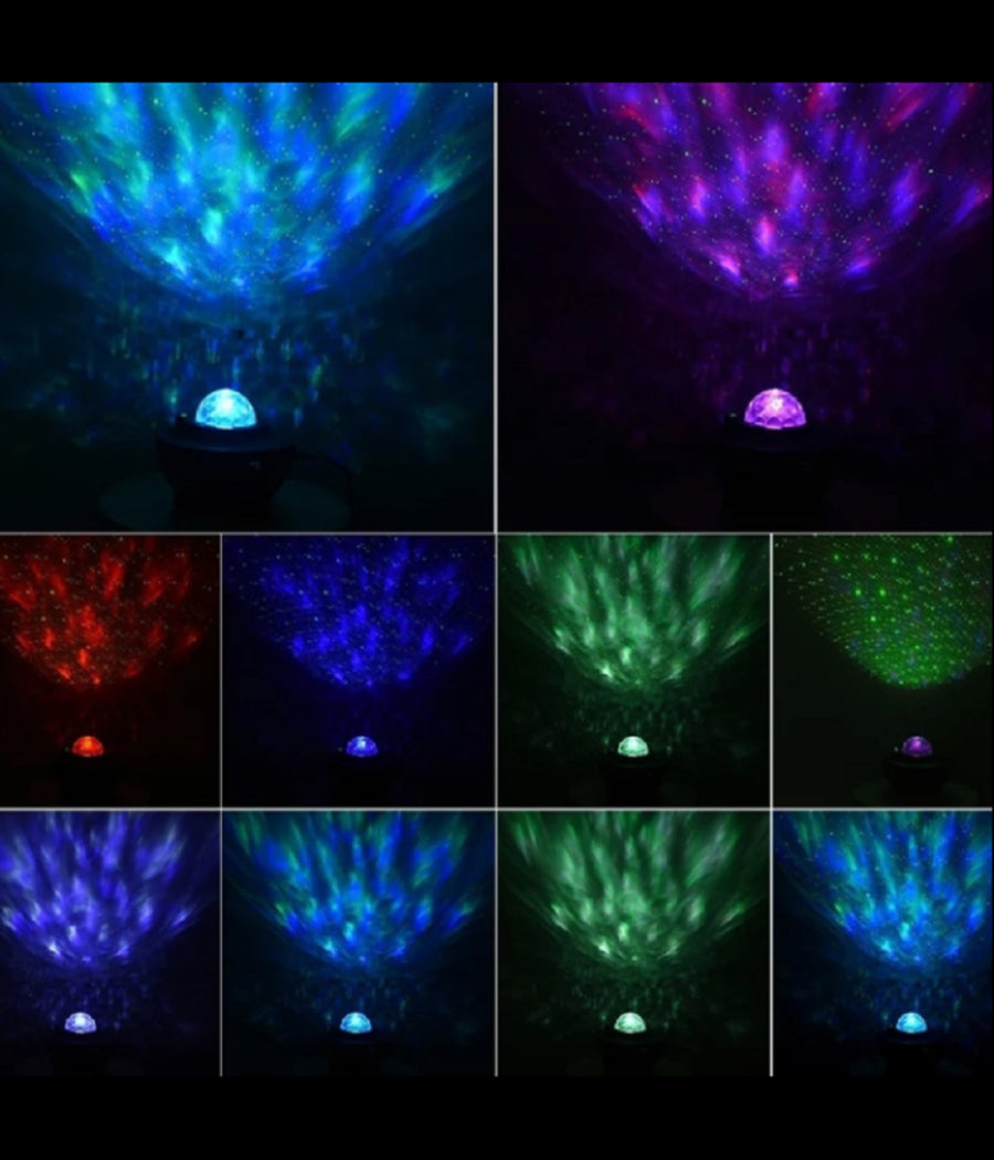 Proiettore Per Altoparlanti Wireless Ricaricabile Portatile Q-rgk01 Starry Galaxy         