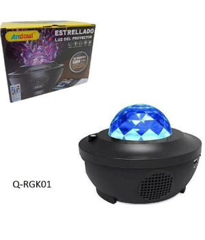 Proiettore Per Altoparlanti Wireless Ricaricabile Portatile Q-rgk01 Starry Galaxy         