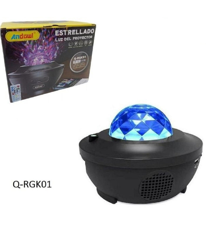 Proiettore Per Altoparlanti Wireless Ricaricabile Portatile Q-rgk01 Starry Galaxy         