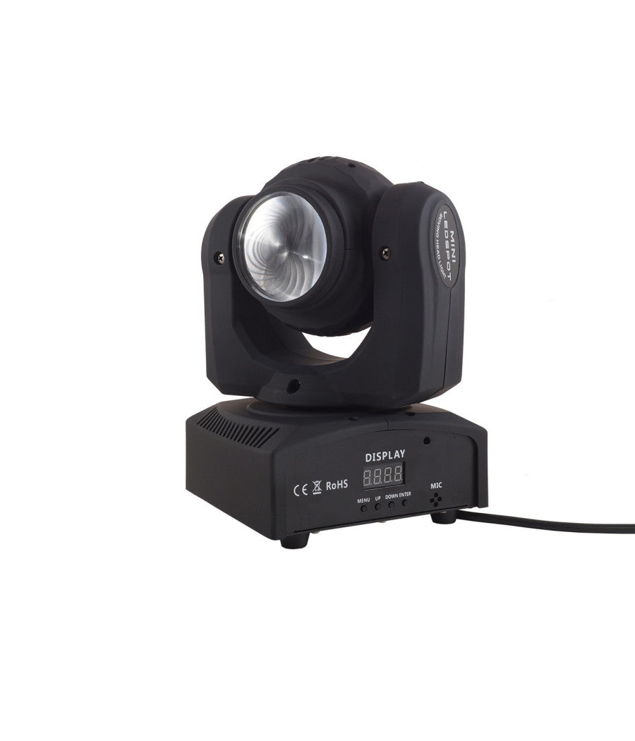 Proiettore Rgb Testa Rotante Doppio Led Effetti Disco Dj Luce Flash Strobo Faro         