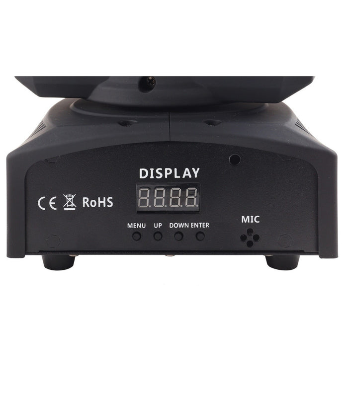 Proiettore Rgb Testa Rotante Doppio Led Effetti Disco Dj Luce Flash Strobo Faro         