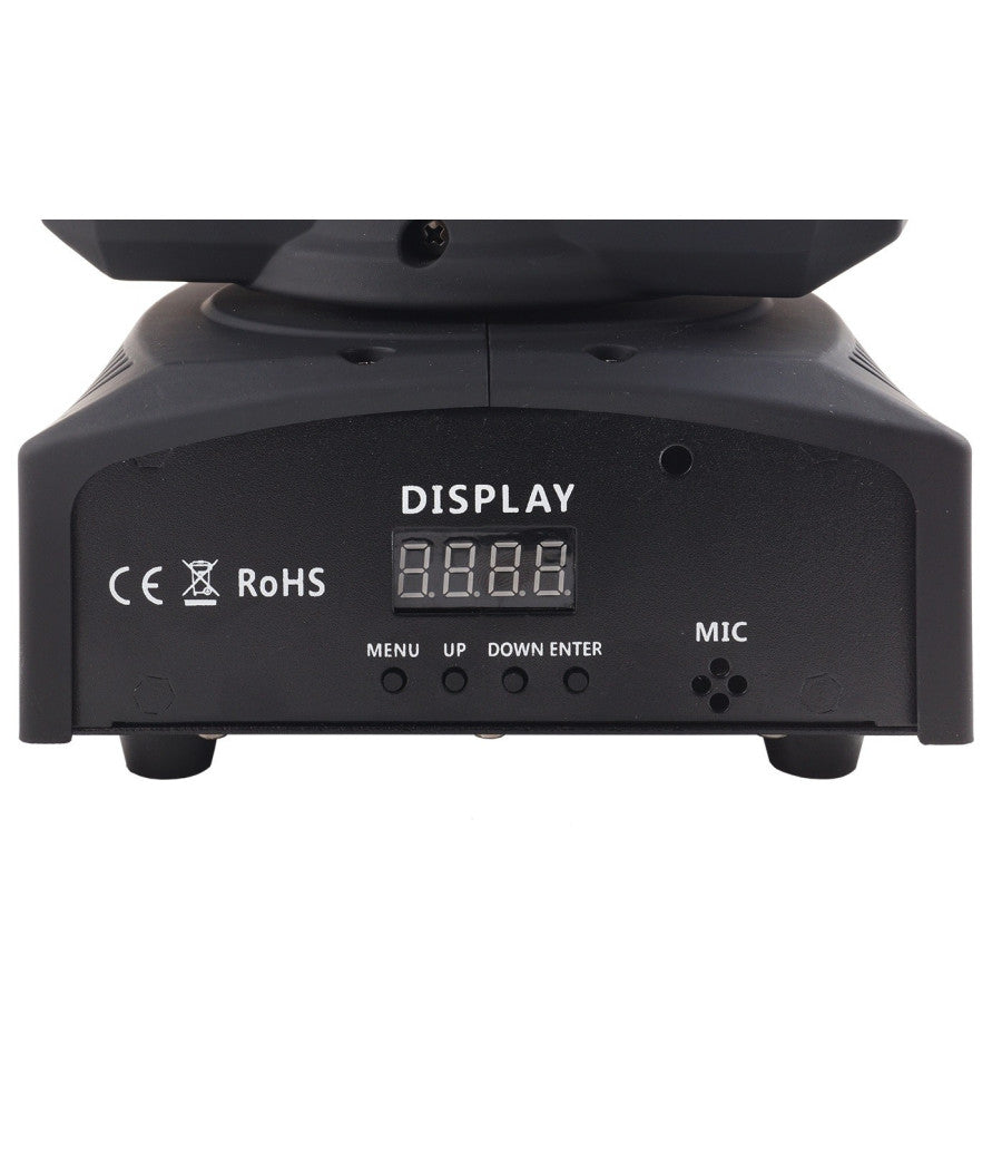 Proiettore Rgb Testa Rotante Doppio Led Effetti Disco Dj Luce Flash Strobo Faro         