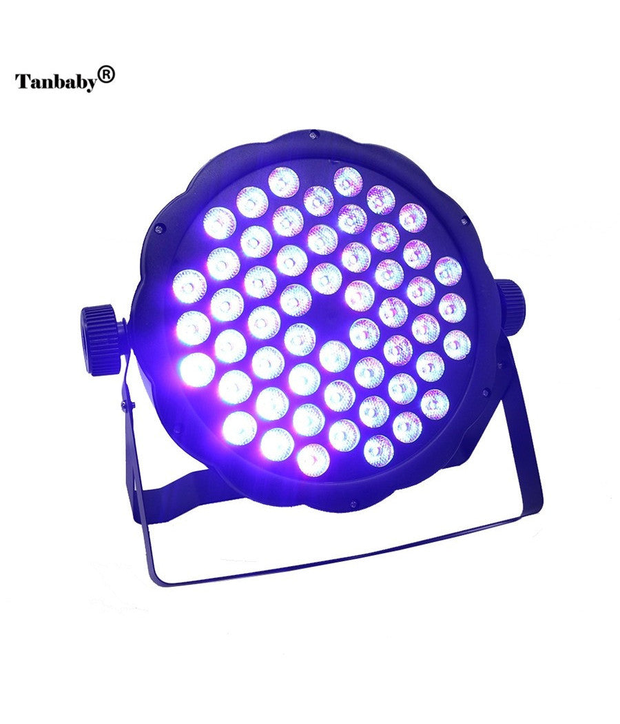 Proiettore Slim Dmx512 Effetto Luce Flat Par Light Rgb+w Alta Luminosita 54 Led         