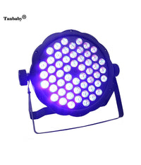 Proiettore Slim Dmx512 Effetto Luce Flat Par Light Rgb+w Alta Luminosita 54 Led         