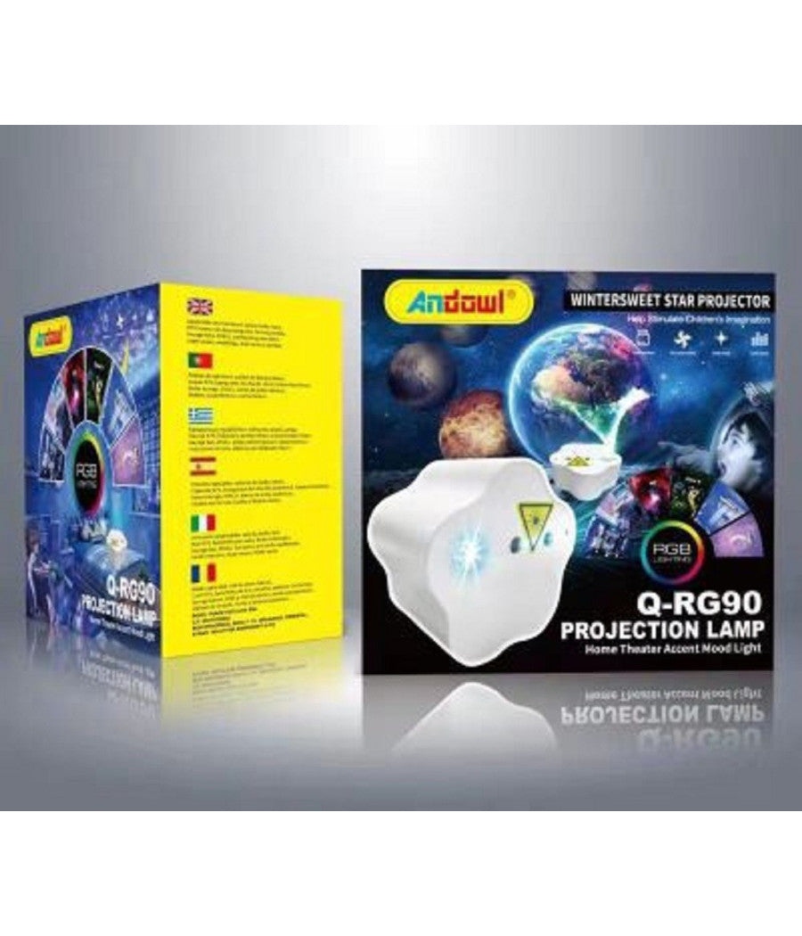Proiettore Stella Wintersweet Led Rgb Con Telecomando Cielo Stellato Casa Q-rg90         