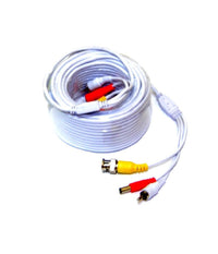 Prolunga 50 Metri Cavo Per Telecamera Video Sorveglianza Bnc Alimentazione Rca         