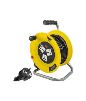 Prolunga Avvolgicavo Elettrico Cavo 25 Metri Presa Spina Schuko Prese Universali         