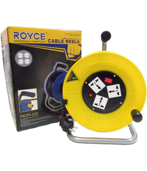 Prolunga Avvolgicavo Elettrico Cavo 25 Metri Presa Spina Schuko Prese Universali         