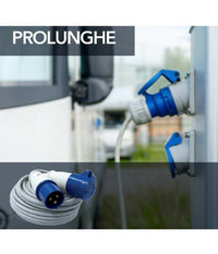 Prolunga Industriale Cavo 10 Mt Presa Iec Spina A 3 Poli Per Campeggio Cantiere         
