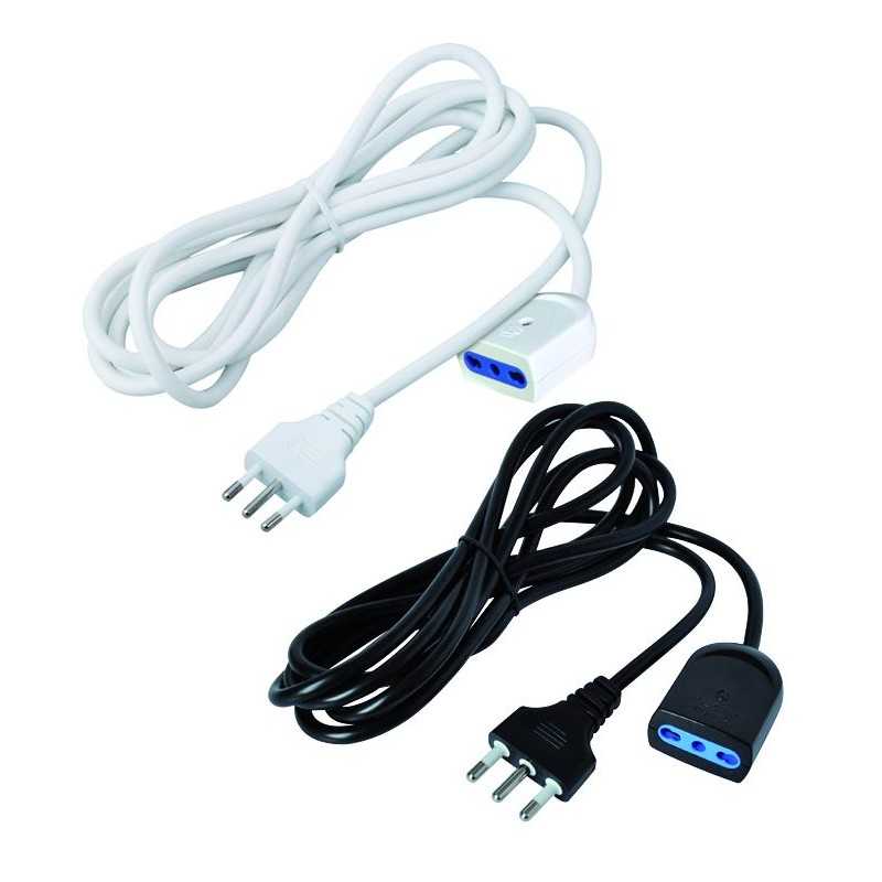 Prolunga Lineari Vigor M/F 16A 3X1 mm2 5 m Bianco