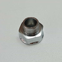 Prolunga ridotta f 1/2'' x m 3/8'' sede piana in ottone cromato