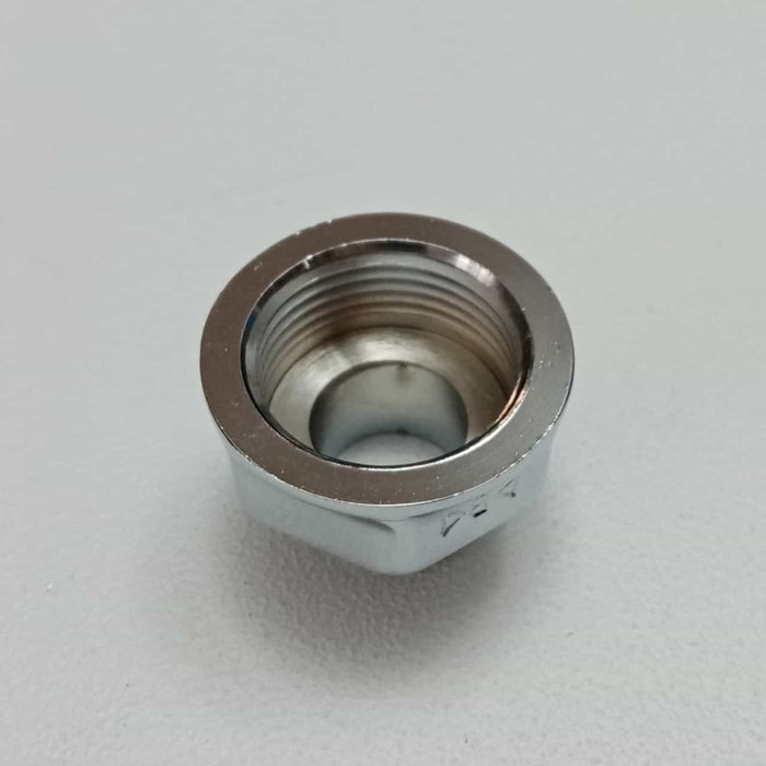 Prolunga ridotta f 3/4'' x m 1/2'' sede piana in ottone cromato