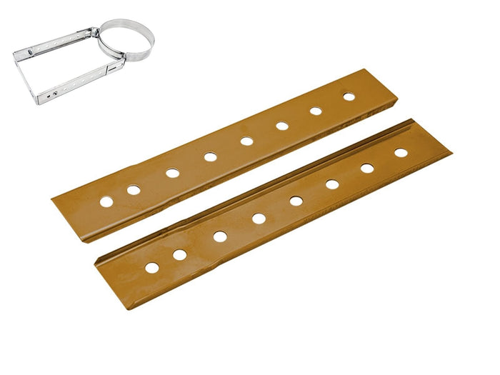 ALLINOX Prolunghe In Rame Per Collare Canna Fumaria 100-280 mm Staffe Di Fissaggio