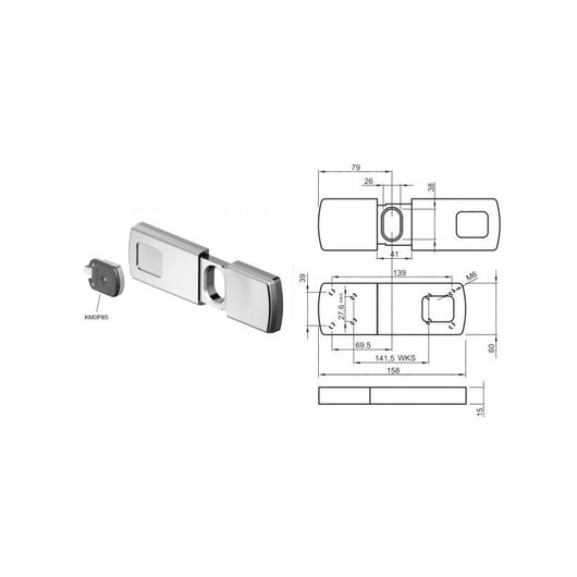 Protettore Serrande Magnetico 39X139 Mg740 Disec
