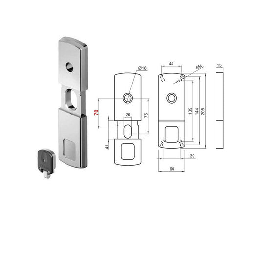 Protettore Serrande Magnetico 39X139 Mg812 Disec