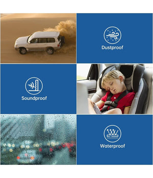 Protezione Portiera Auto Forma A U Bordi Antigraffio Strisce Protezione Nero 5mt         