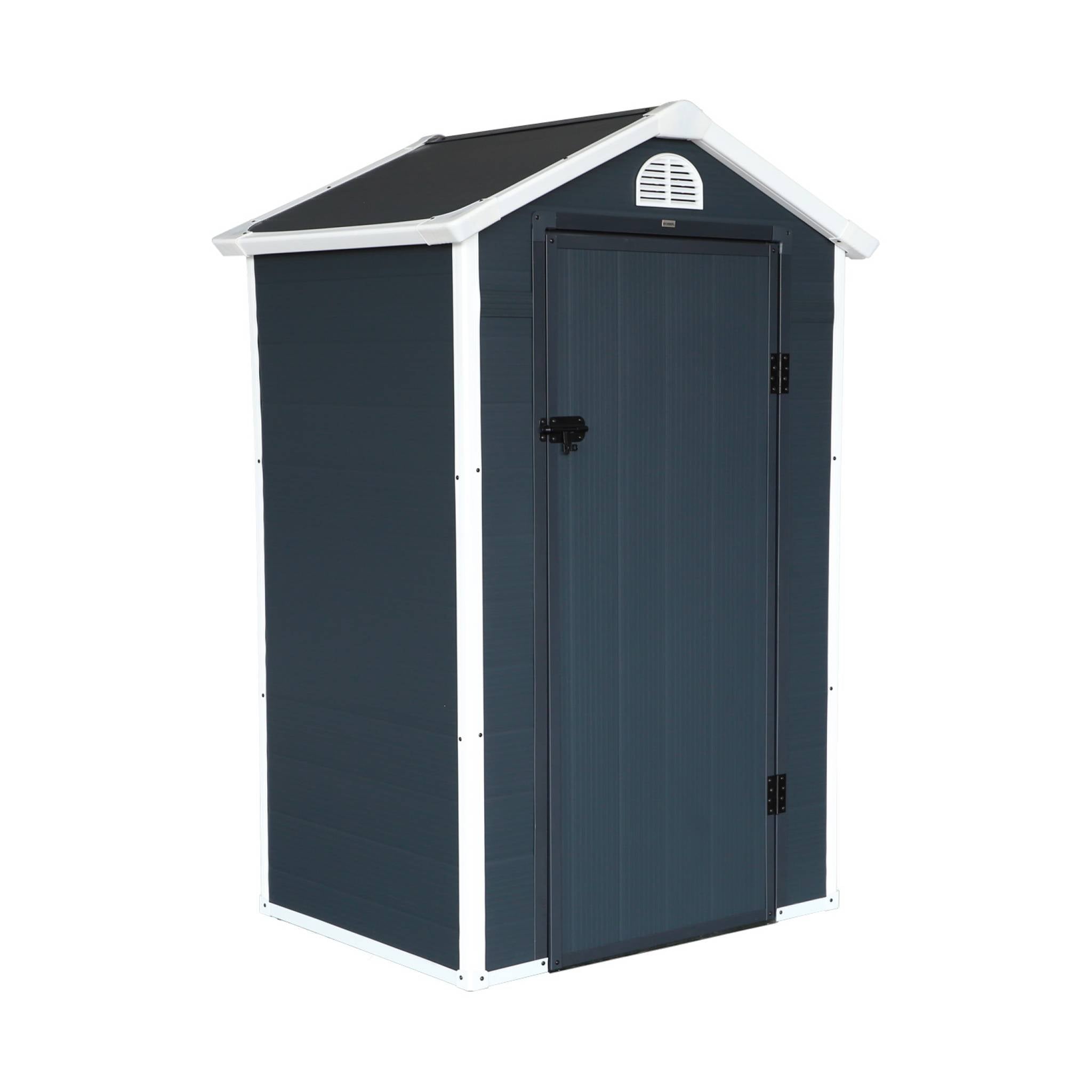 Casetta da giardino in plastica, struttura in alluminio, 1.39m²,