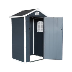 Casetta da giardino in plastica, struttura in alluminio, 1.39m²,