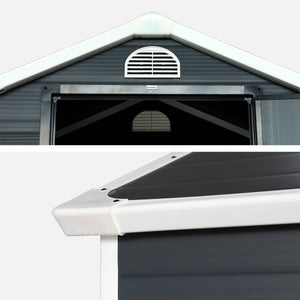 Casetta da giardino in plastica, struttura in alluminio, 1.39m²,