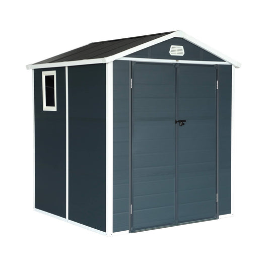 Casetta da giardino in plastica, struttura in alluminio, 3.65m²,