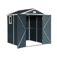 Casetta da giardino in plastica, struttura in alluminio, 3.65m²,