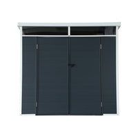 Casetta da giardino in plastica con struttura in alluminio, 4.55m²,