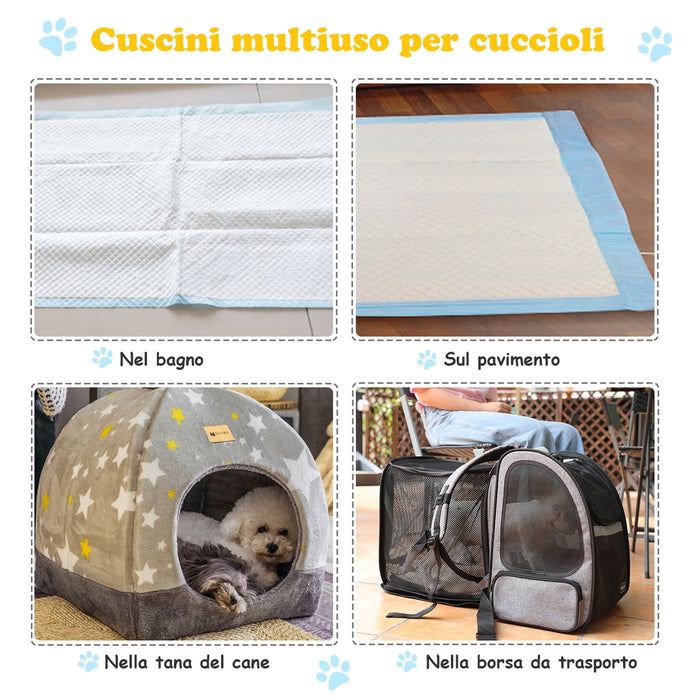 Traverse usa e getta con controllo odore, Traverse con asciugatura rapida per cani gatti conigli, 60 x 90 cm-Giochi e accessori per cani