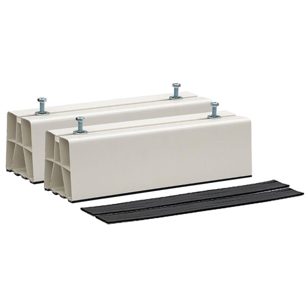 Coppia base pavimento per condizionatori climatizzatori bianco con antiscivolo