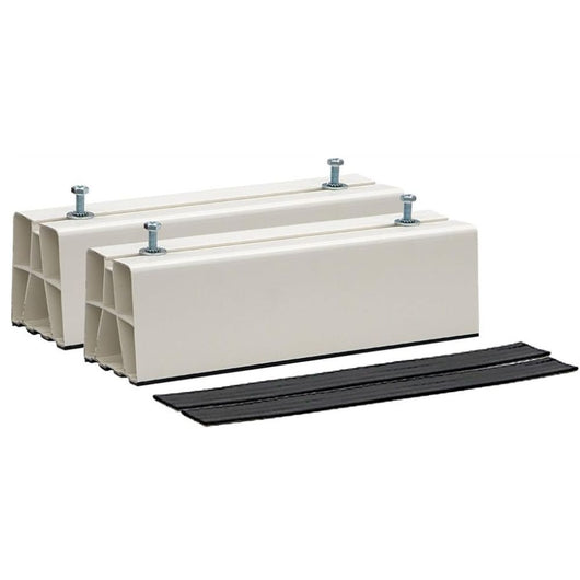 Coppia base pavimento per condizionatori climatizzatori bianco con antiscivolo