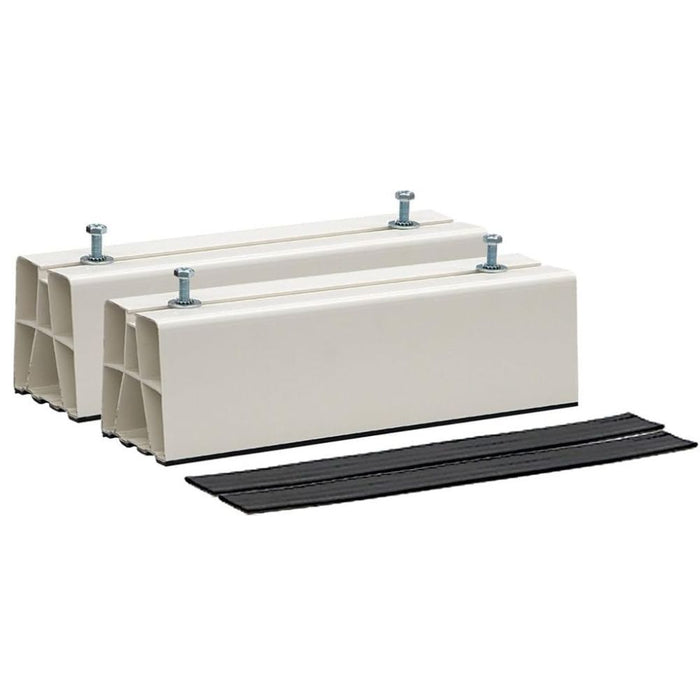 Coppia base pavimento per condizionatori climatizzatori bianco con antiscivolo