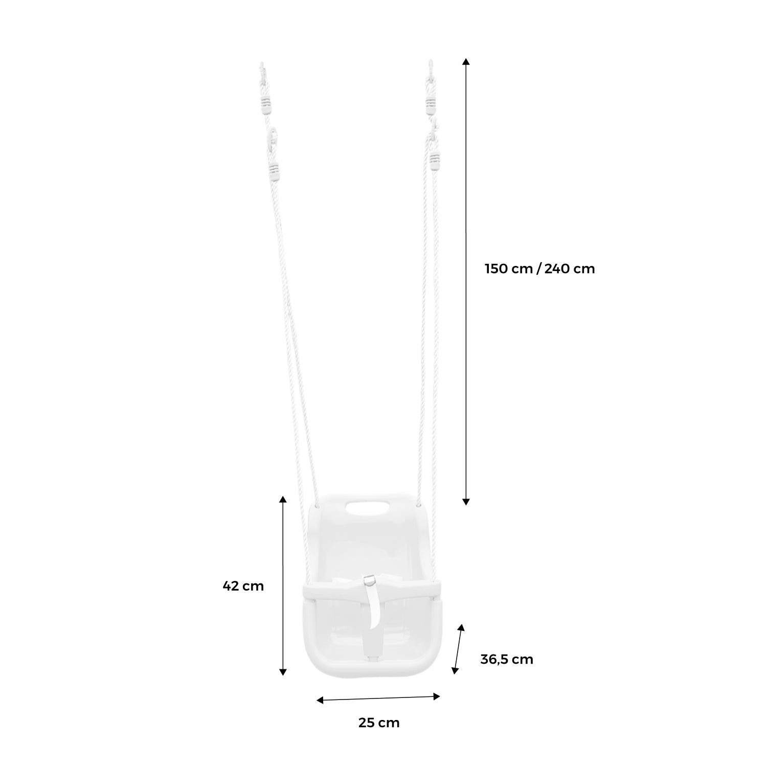 Seggiolino per altalena a cavalletto, 2/2.5m, verde