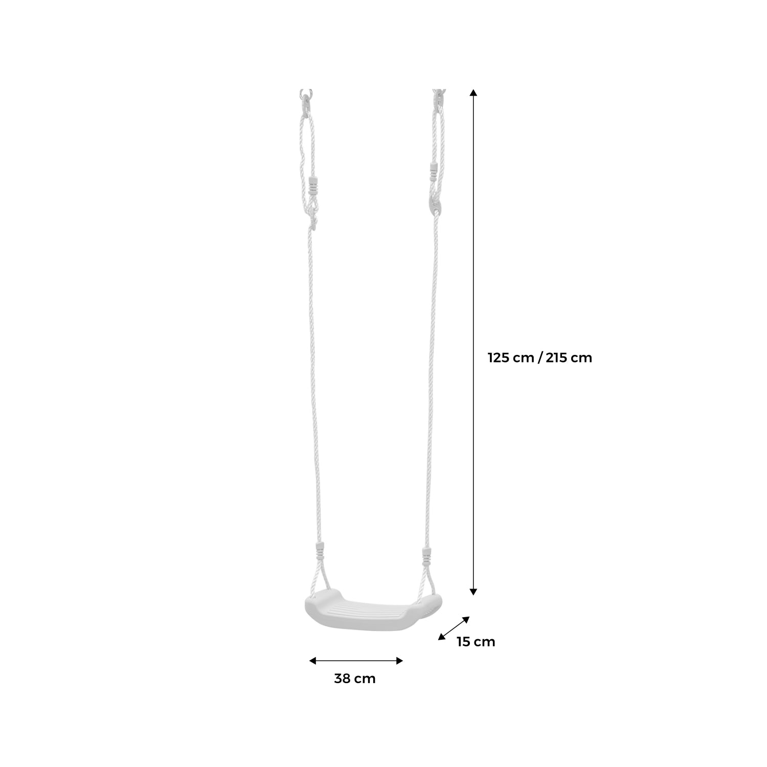 Sedile girevole in plastica per portale, verde