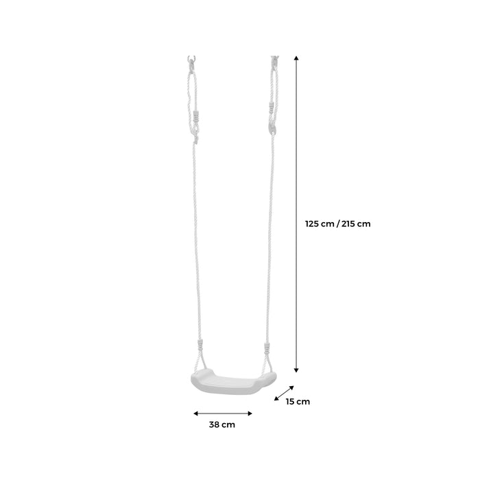 Sedile girevole in plastica per portale, verde