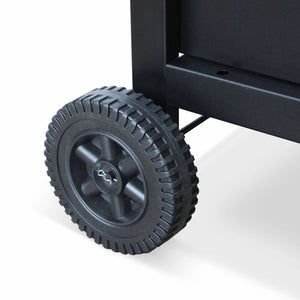 Carrello plancha 2 bruciatori acciaio, nero