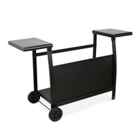 Carrello plancha 4 bruciatori acciaio, nero